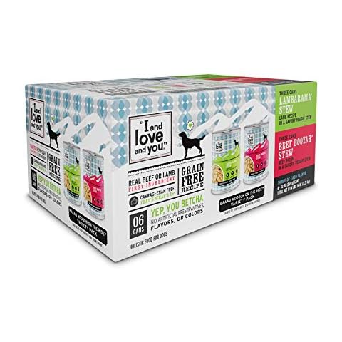 I and love and you Wet Dog Food - Baad Mooon On The Rise Variety Pack - Beef + Lamb, Grain Free, Filler Free 13oz can, 6pk Cover