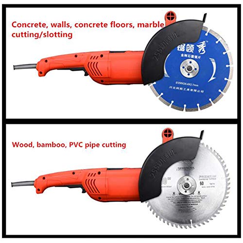 Toplionace 220V Große Winkelschleifer Multifunktionale Stoß Nutmaschine Betonwand Geschlitzte Stein Cutter 7,6cm 4300rpm – Bild 6