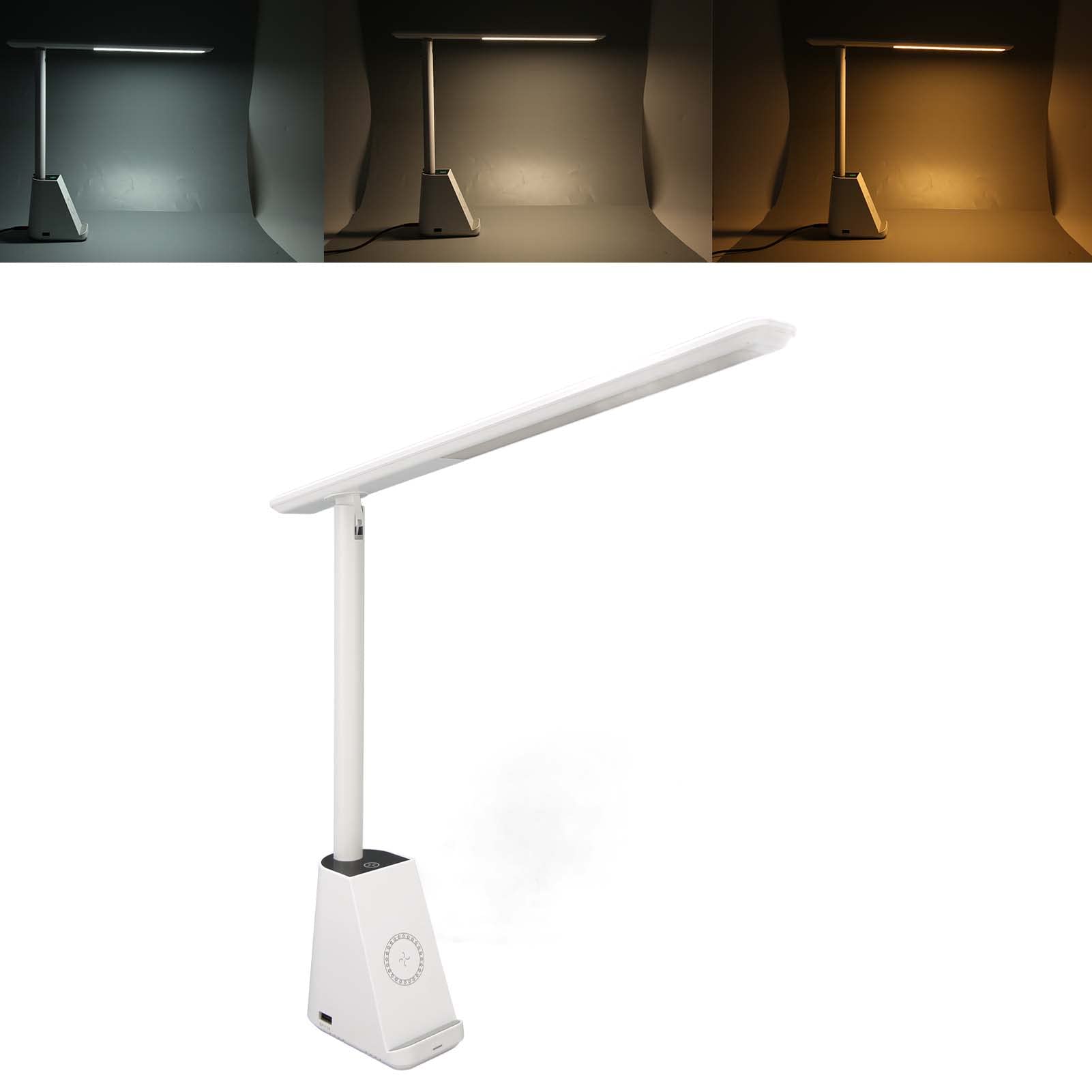 Cocoarm Lampada da Tavolo LED con Caricabatterie Wireless, Controllo Touch