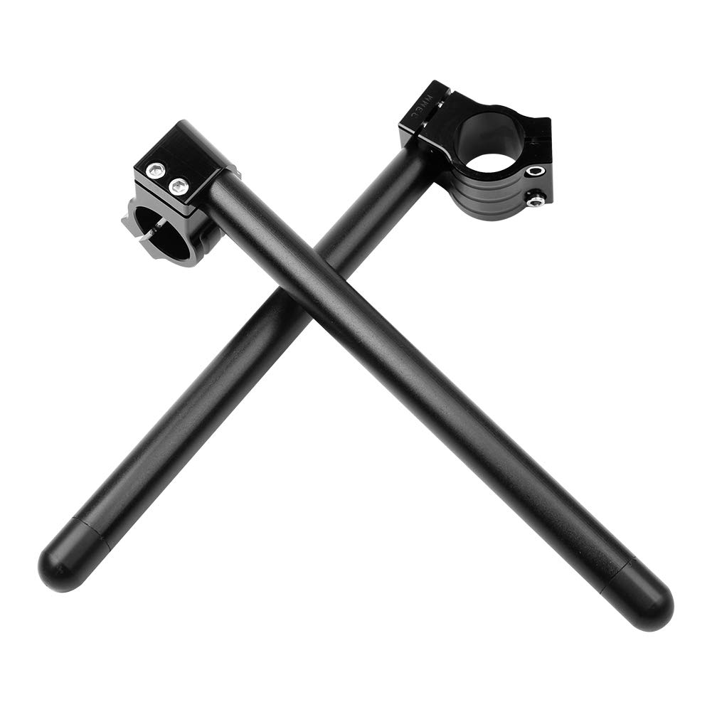Motorcycle 7/8'' Handlebar Clip On 35MM Fork Tube Bar Compatible with Handlebar Cafe Racer Harley Honda Motorcycle
