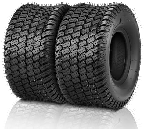 best lawn mower tires that will transform your mowing experience 7 TUFFIOM 20x10.00-8 Lawn Mower Tires, Lawn Tractor Tires, 1190 lbs Capacity Garden Tires, 4PR/Ply Tubeless, Set of 2, Compatible With Most Lawn & Garden Utility Vehicles