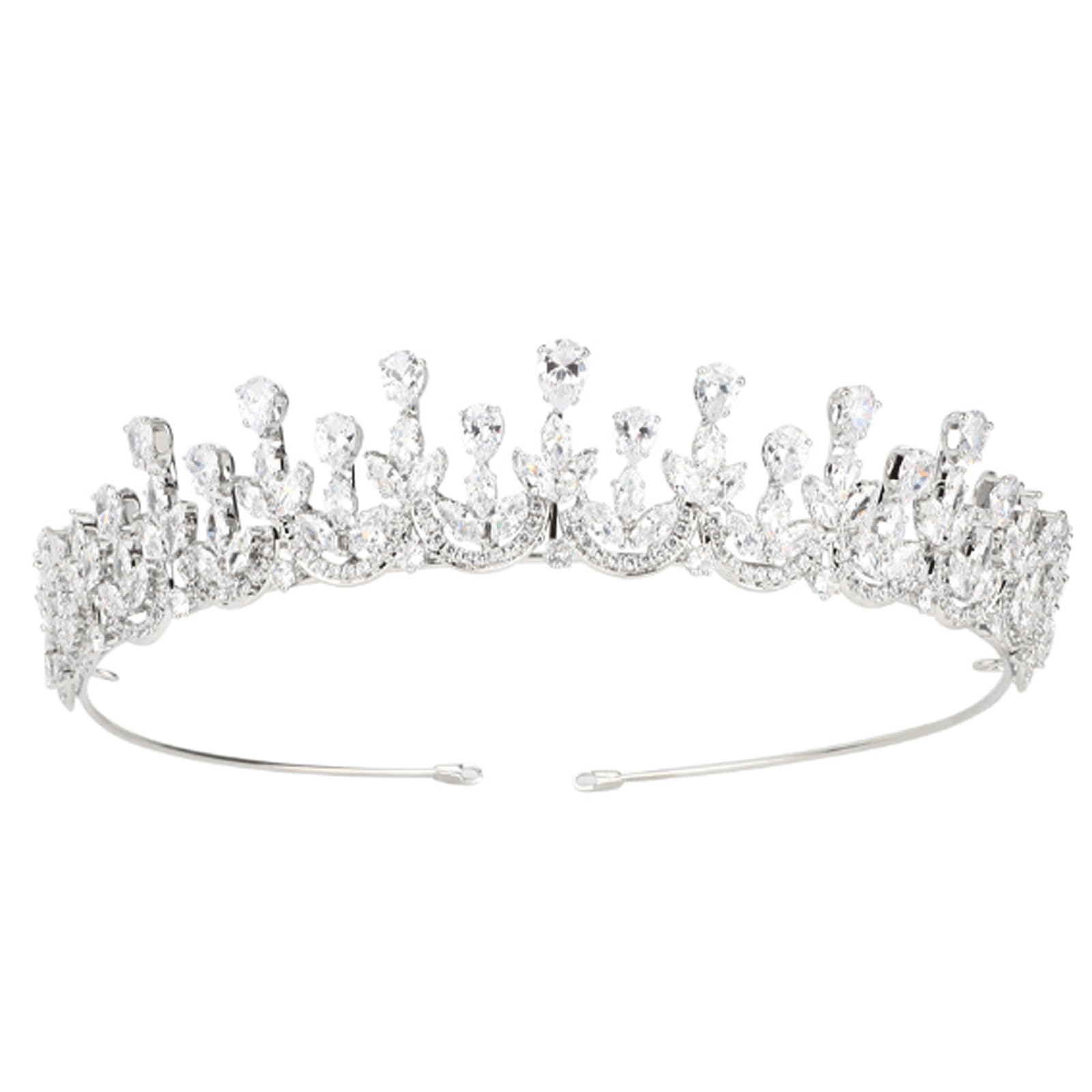 Bruid Kronen Tiara's Hoofdtooi Zirkonia Bruidskronen Feestoptocht Prom Diadeem Hoofddeksels voor Bruiloft