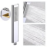 EMBATHER Brass Handheld Shower Head High Pressure Single Function Luxury Hand Shower Head,Polished Chrome (Only Shower Head)