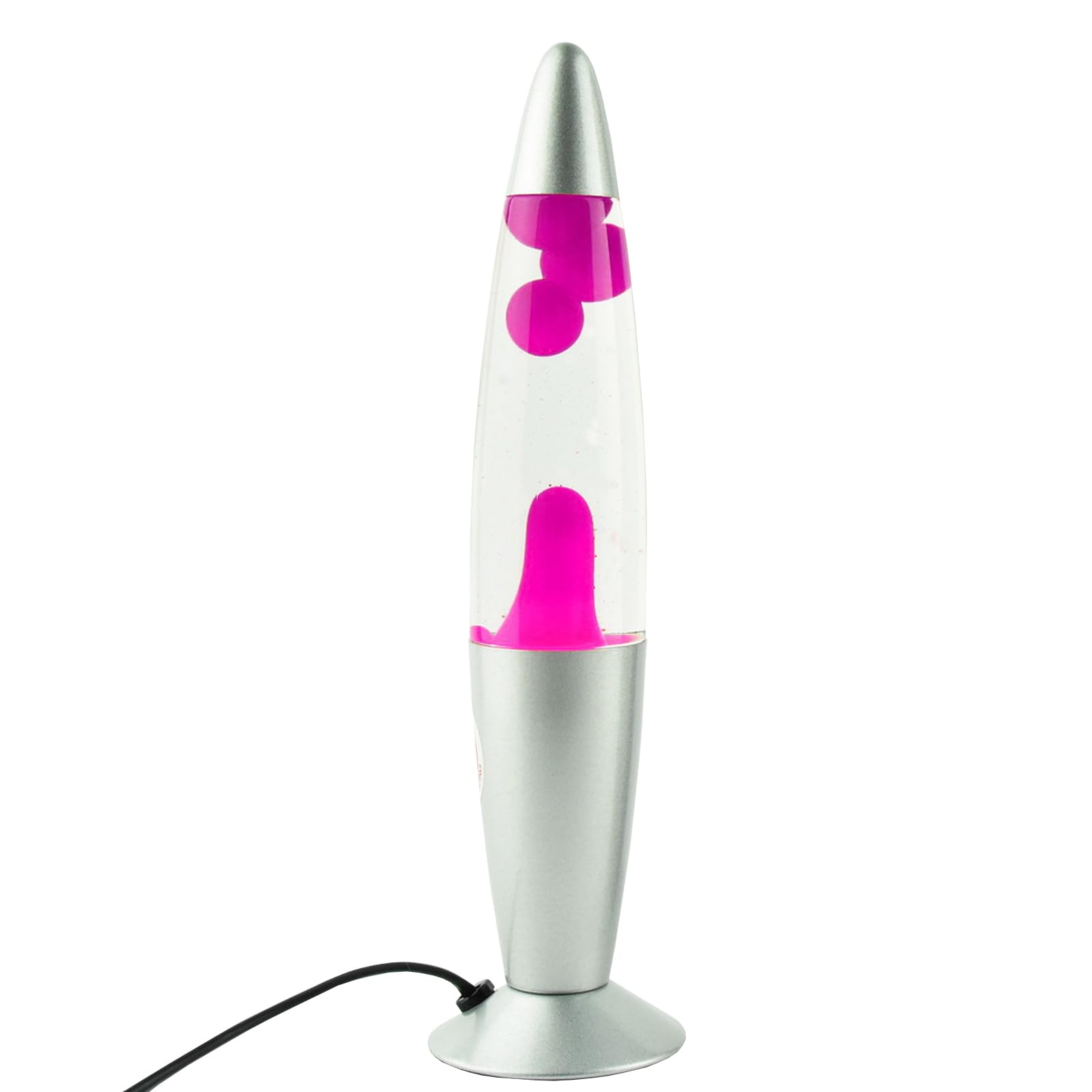 STEK 16 Inch Retro Rocket Magma Lamp, Relaxing Mood Lifting Lamp with Aluminum Base Peaceful Motion Wax Liquid Vintage Mood Light Nostalgia Relaxing Mood Light for Decoration & Relaxation Wax Rocket