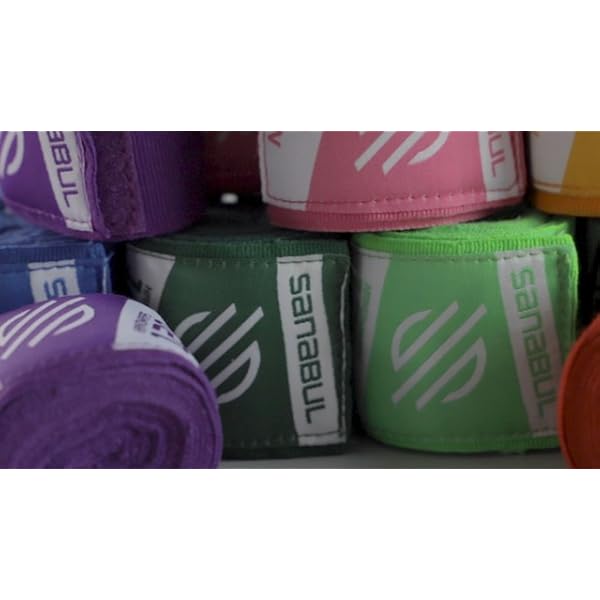 Sanabul-Elastic-120-inch-Handwraps-for-Boxing-Kickboxing-Muay-Thai-MMA Sanabul Elastic 120 Inch Boxing Hand Wraps | The Ultimate Hand Wraps for Boxing Gloves for Men, Women, and Kids | Muay Thai MMA Hand Wraps | Red