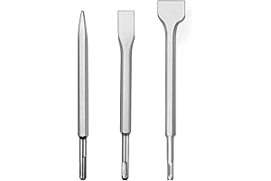 SDS-Plus Hammer Drill Chisel Set, Rotary Hammer Bits Set,3PCS Including Point Chisel,...