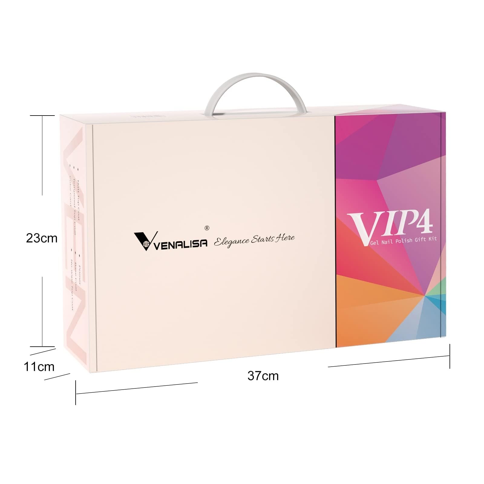 VENALISA, set di smalti UV, gel 65 colori con top coat & base primer per unghie in studio nail art, manicure