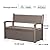 EasyUp 80 Gallon Outdoor Storage Bench Lockable Deck Box Outdoor Storage Box Waterproof for Patio,Garden,and Porch – Perfect for Storing Garden Tools and Cushions(Gray)