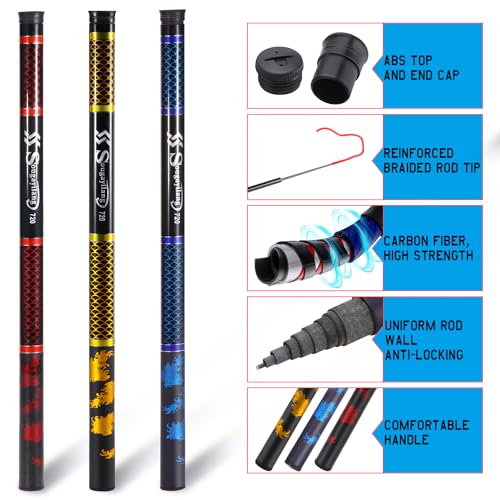 Sougayilang Telescopic Fishing Rod 2.7m Gold Golden - Image 5