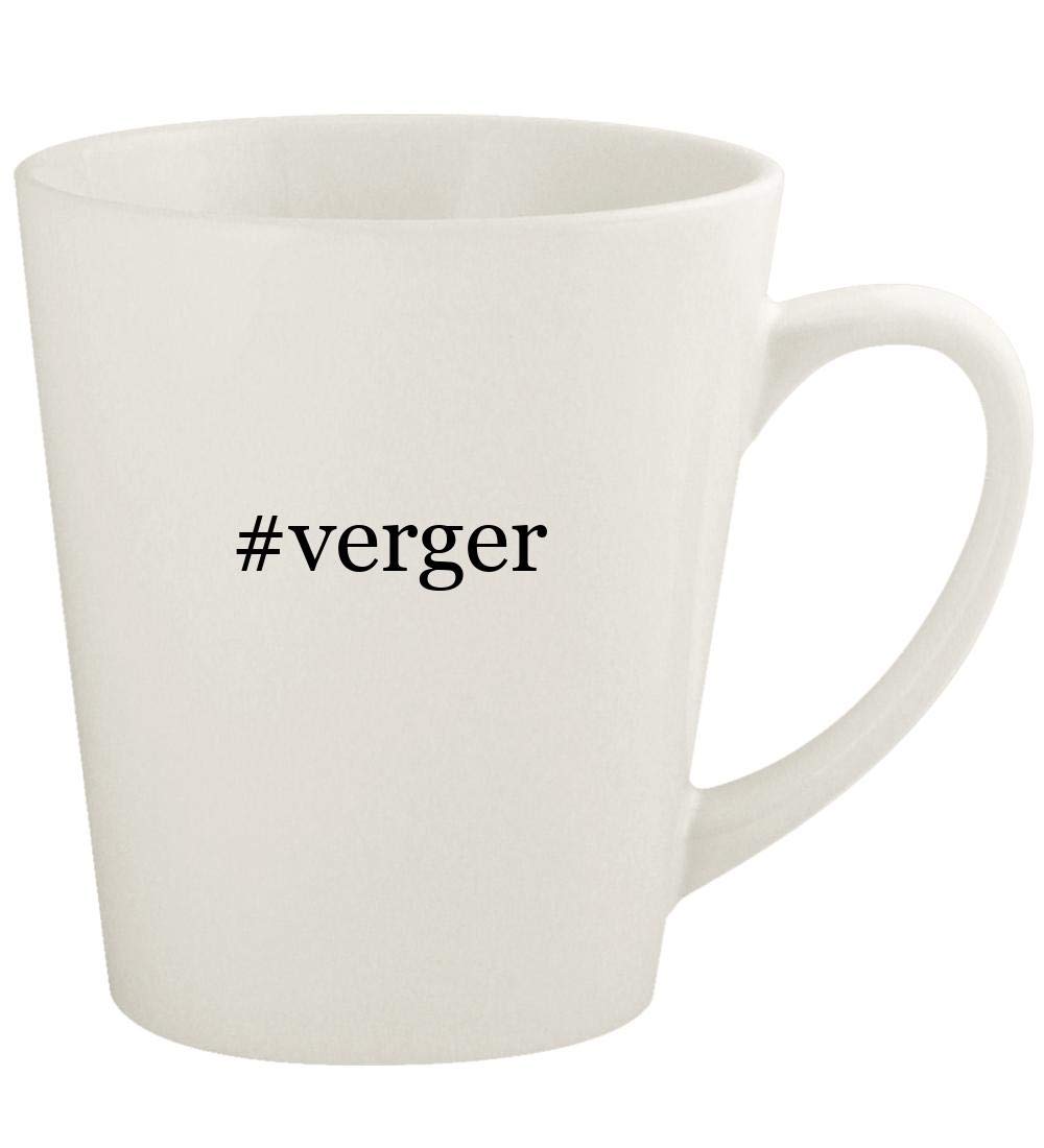 #verger - 12oz Hashtag Ceramic Latte Coffee Mug Cup, White