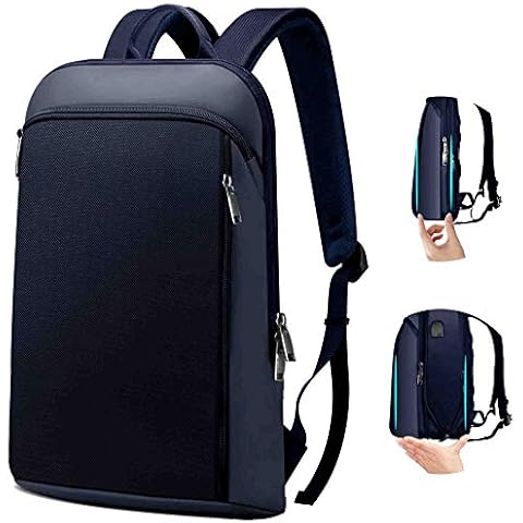 ZINZ Mochila Expandible Antirrobo Impermeable 15,6" Azul Cover
