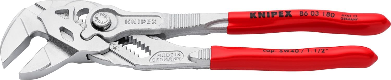 KNIPEX - Pliers Wrench, Chrome (86 03 180)
