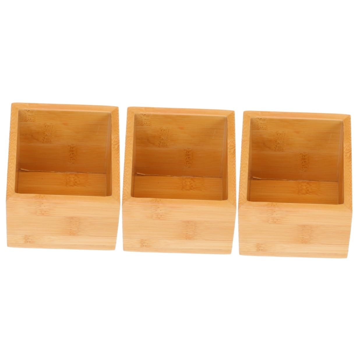 Amosfun 3 Piezas caja de almacenamiento de bolsitas de té Organizador de azúcar y café caso de la llave del coche recipientes de té caja de almacenamiento de caja de del hotel Khaki
