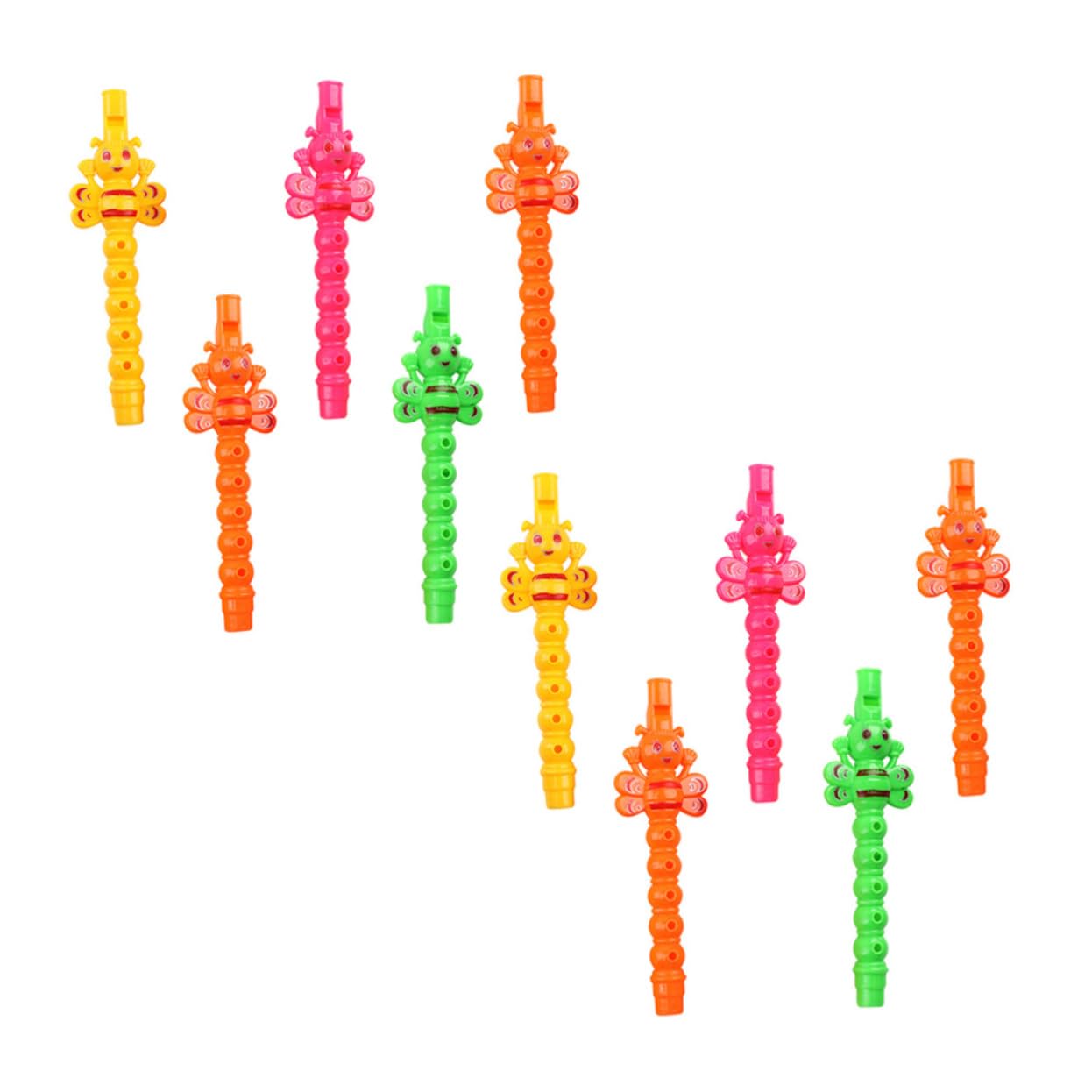 Vaguelly 25 Pcs Flute for Educational Clarinet Instrument for Early Music Learning and Fun Play Lightweight Convenient and Design Random Color