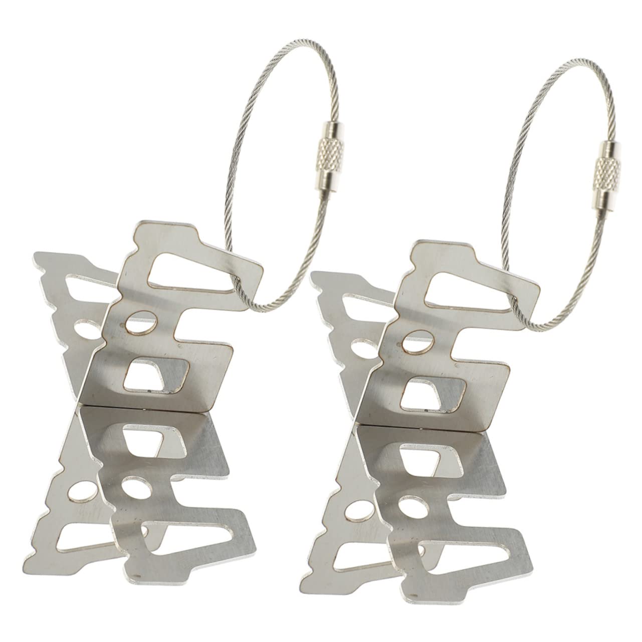Sosoport 4sets Tragbare Outdoor-grill-grill-stand Befestigungs Halterung Für Camping Herd Zubehör 2 Stücke * 4