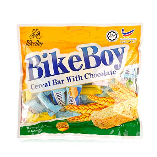 马来西亚进口 （BikeBoy） 代可可脂白巧克力燕麦棒 燕麦巧克力 400g Bike Boy Cocoa White Chocolate Bar Oat Chocolate 400g Imported from Malaysia