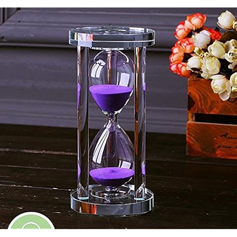 MINGZE Crystal Hourglass Timer - 30 Minutes Cover