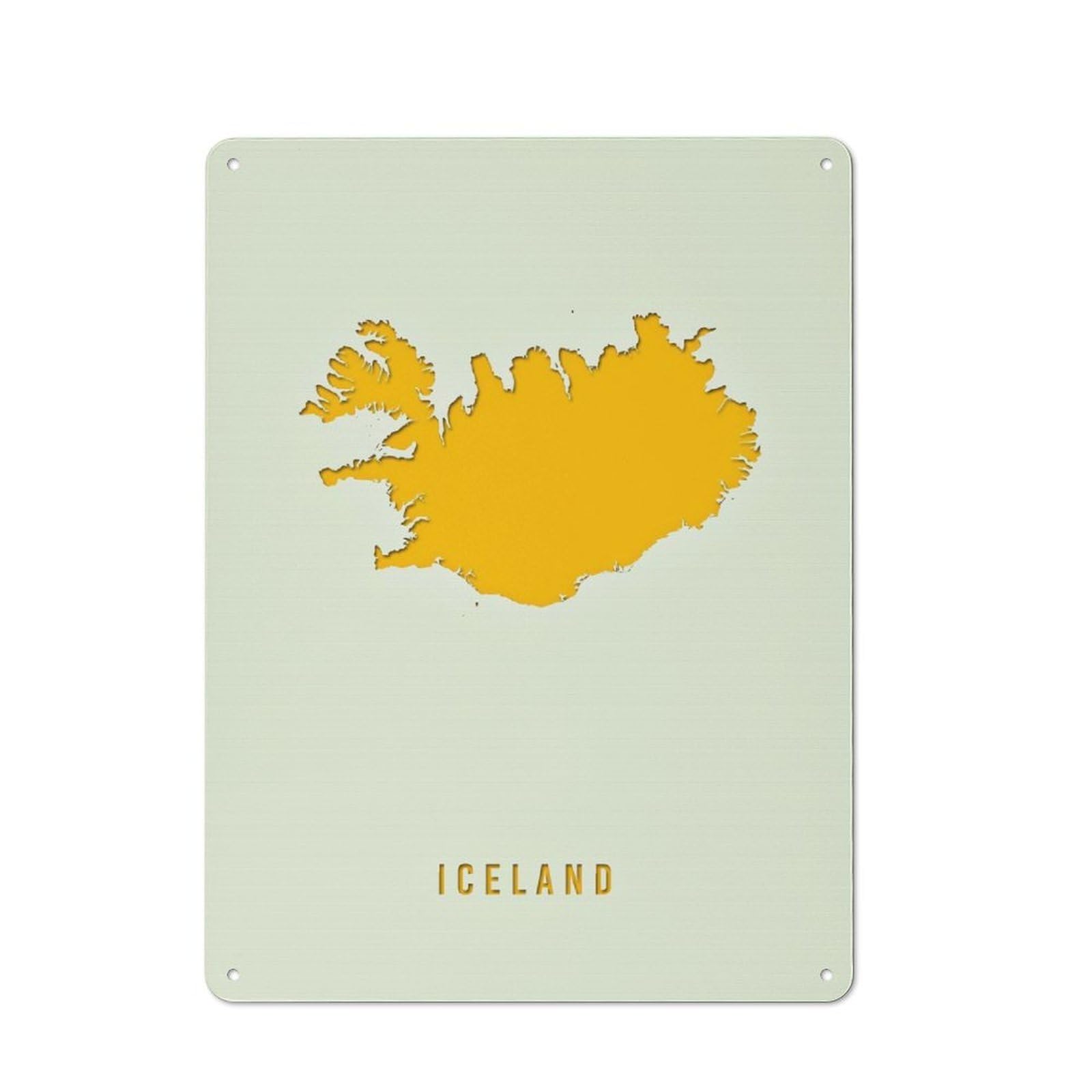 Junmoney Iceland Tin Sign 40X30cm For Bar Or Restaurant, Retro Wall Decor, A Christmas Gift For People Styling Bar And Restaurant