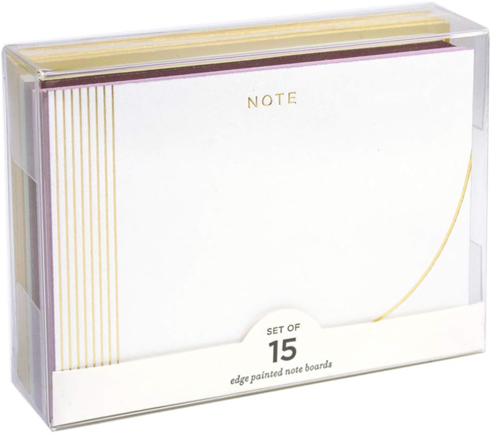 Elum Designs Edge Painted Flat Note Boards Stationery