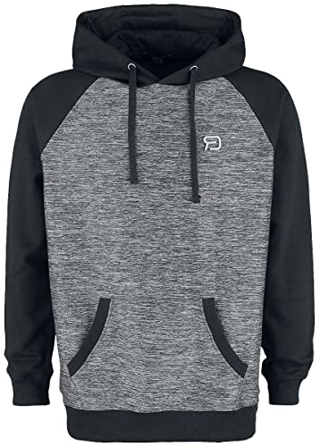 RED by EMP Sweat À Capuche Raglan Homme Sweat-Shirt à Capuche Gris/Noir S Cover