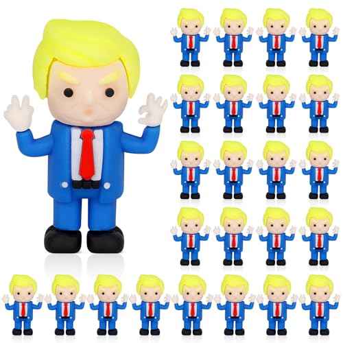 LMTGLDT 25pcs Mini Figures,Mini Little People 2026 Toy Figure,Novelty Gifts for USA Supporters and...