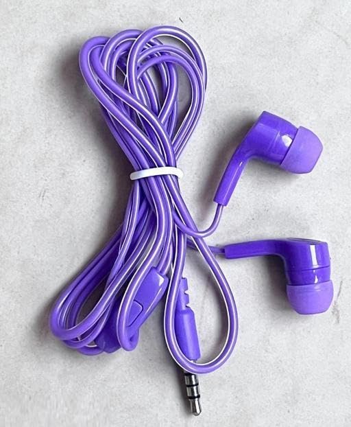 3.5mm Stereo Wired in Ear Earphone with Microphone for Calling, Volume Control, Stylish eartip,1 Meter Durable Cable and Lightweight Design