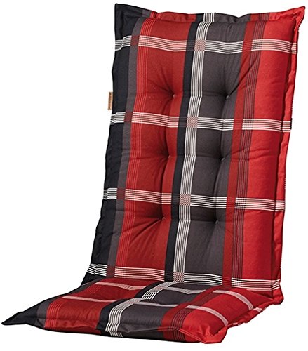 8 cm Hochlehner Auflage B 253", grau rot kariert