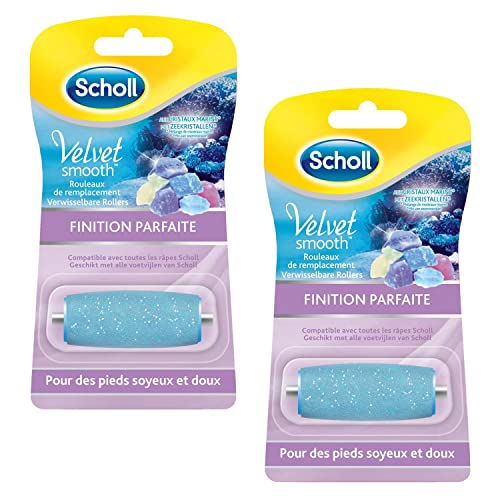SCHOLL Lot de 2 Velvets Smooth - Rouleau de Remplacement Finition Parfaite