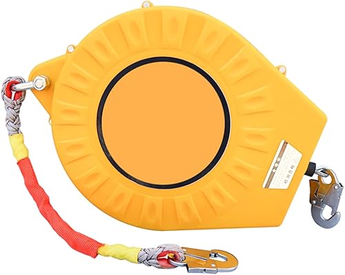 BASICM Supresor de caídas con cordón retráctil (3-30 M), dispositivo de retención de protección contra caídas de alta resistencia, equipo de