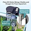 hygger Hang On Back Aquarium Filter, Small Fish Tank Filter Waterfall Filtration System, Adjustable Water Flow with Surface Skimmer, Replaceable Sponge Quiet Hanging Filter for Tank Up to 5 Gal #1