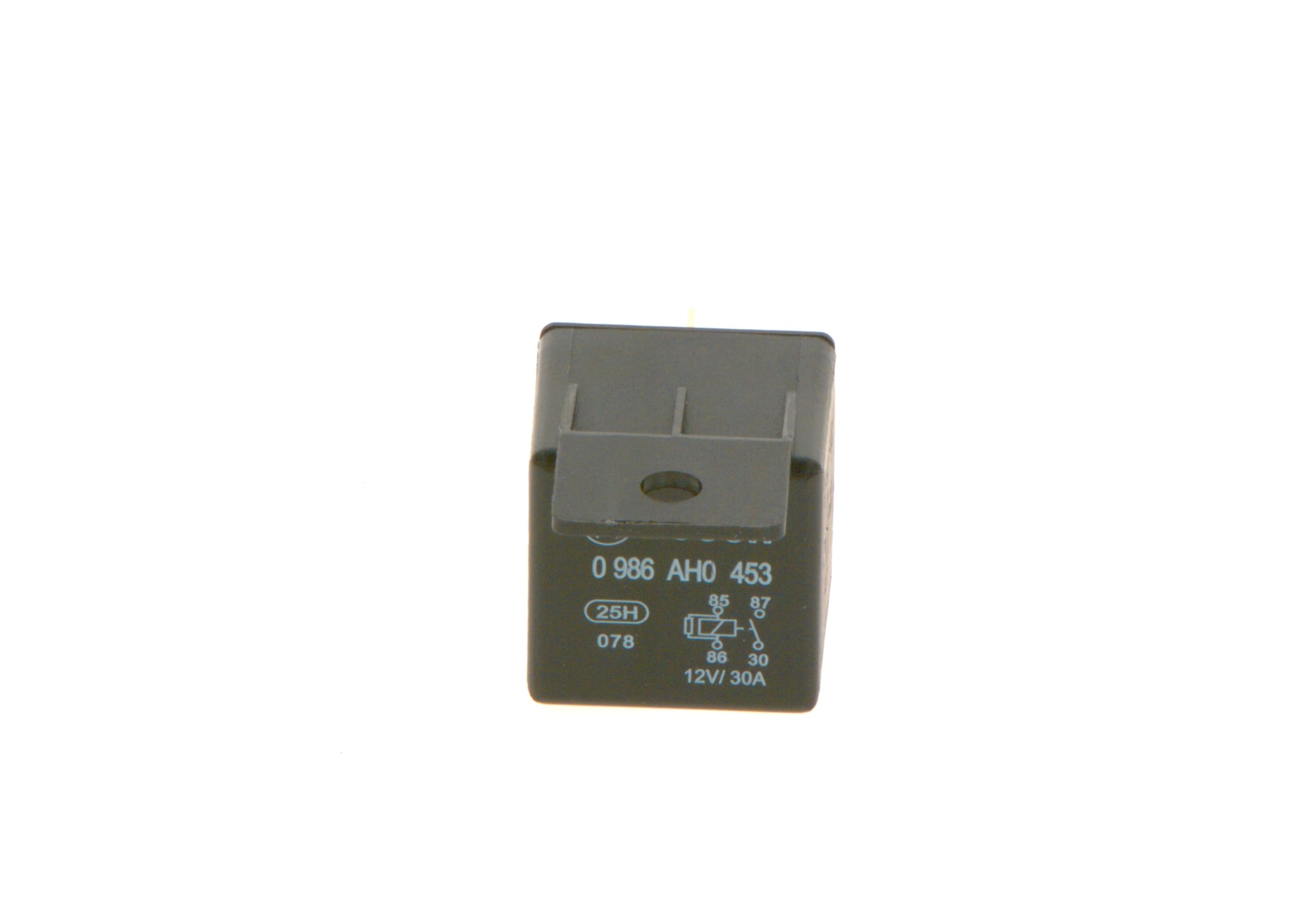 Bosch 0986AH0453 Mini Relay 12V 20A, IP5K4, Operating Temperature from -40 Degree to 85 Degree C, 4 Pin Relay