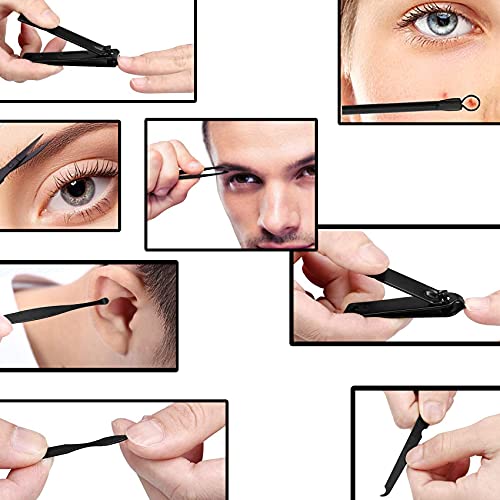 iZhuoKe Maniküre Set,Luxus Maniküre 8 In 1 Edelstahl Professionelle Pediküre Set,Edelstahl Pflege Werkzeuge Mit Schwarz… – Bild 5