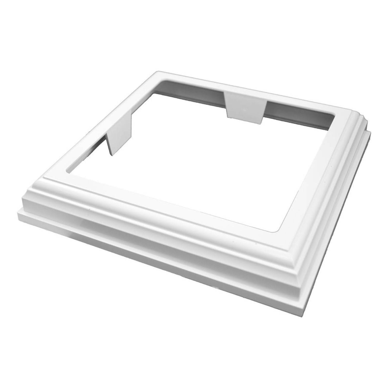 Weatherables 6x6 Post Skirt - Weatherproof Premium Vinyl Post Skirt with Easy Slide on Installation on Patios, Porches, Mailbox Posts, or Vinyl Fence Post (White)