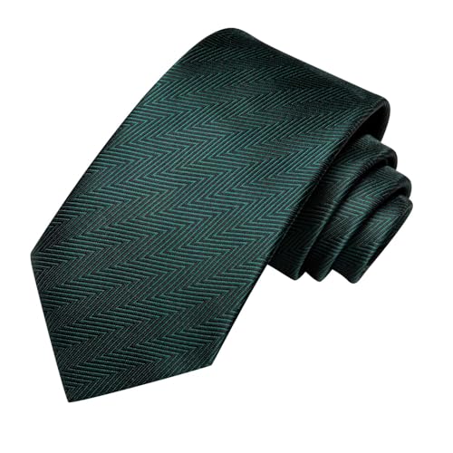 Image of Dubulle Mens Paisley Striped Tie Woven Necktie for Men and Handkerchief Cufflinks Set Wedding Formal Business