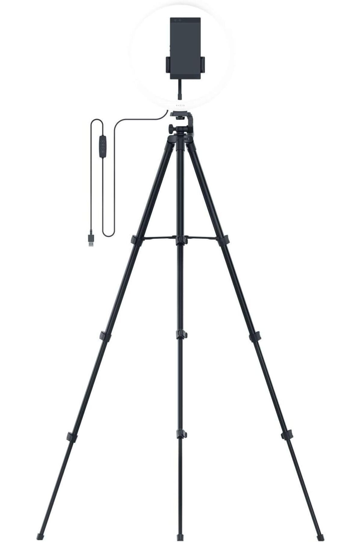 新品未使用Razer Ring Light 12インチ LEDリング三脚スタンド Amazon | Razer リングライト - 12インチ USB LEDリングライト 三脚