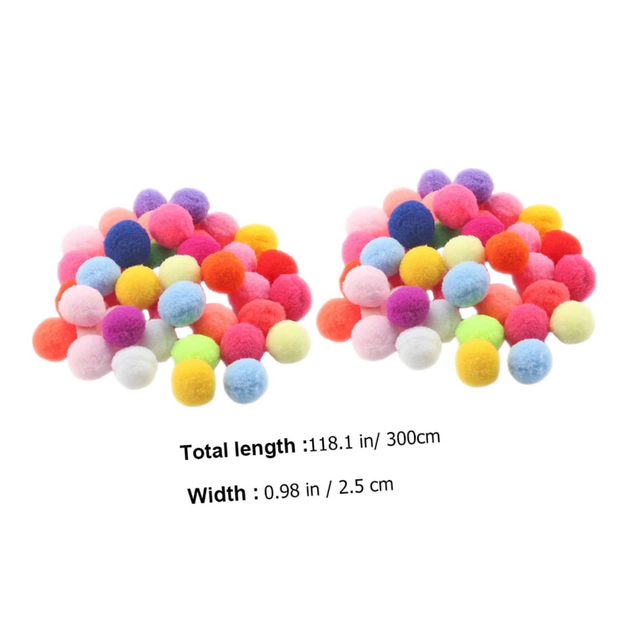 Levemolo Birthday Banner Plush Balls 2 Hanging Furry Ball Decor for Party Celebrations