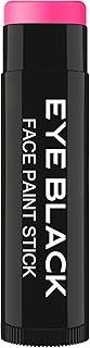 HOT PINK EYE BLACK STICK, Anti-Glare Eyeblack For Baseball Football Softball Lacrosse Hockey, Sweat-Proof Eye Black Grease Paint, Smooth & Long Lasting, Rich Full Coverage Color