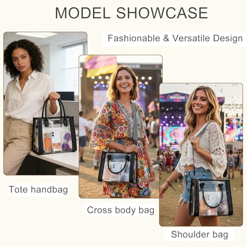 Bolso Tote Transparente Aprobado para Estadio FAIME miniatura 3