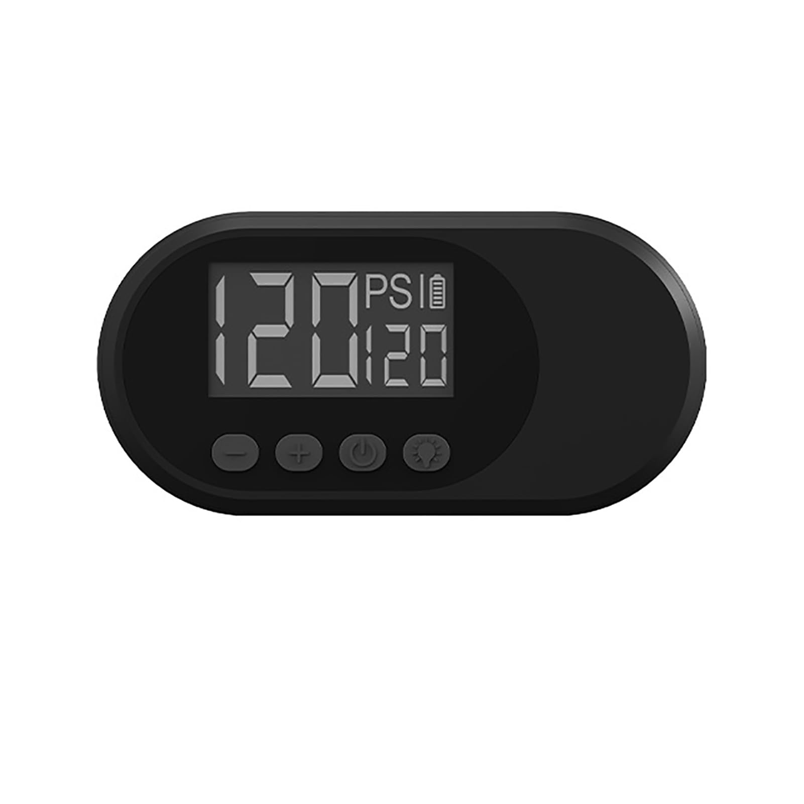 SIXRUN Pompa d'Aria Portatile, Gonfiatore per Pneumatici Ricaricabile con Arresto Automatico da 120 PSI, Mini Compressore d'Aria con Display Digitale, Luce a LED, Senza Fili per Auto, Bici, Viaggi