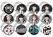K pop Boy Band Assorted Images Buttons Party Favors Supplies Decorations Collectible Metal Pinback Buttons Pins, Large 2.25” -12 pcs, South Korean Boy Band Jin Suga J-Hope RM Jimin V Jungkook