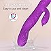 Updated Bunny Ear Adult Tools for Women Luxury Color Relaxing Adult Toys for Women Silent Realistic Thrusting for Men and Womens Toys Waterproof Gifts for Woman Thrusting Sensory Toys Woman
