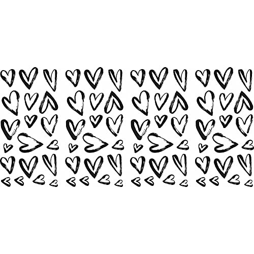 Roommates Rmk4884Scs Black Sketchy Hearts Peel And Stick Wall Decals #TOP1