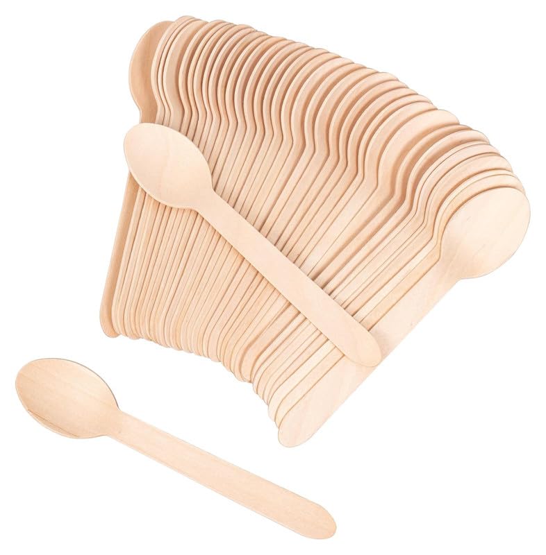 Cuillères en bois de qualité supérieure pour glaces et fêtes