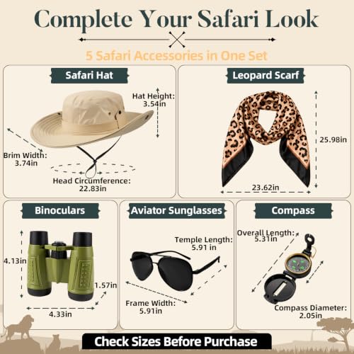 5 PCS Safari Costume for Women, Womens Halloween Safari Costumes Cosplay - image 3