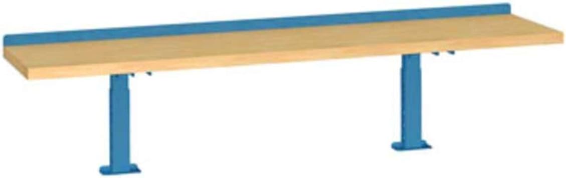 Lista Adjustable Riser Shelf Kit - 72" Wide - Plastic Laminate - Bright Blue - Bright Blue