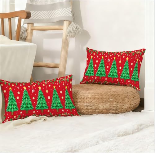 Housse de coussin imperméable 50x80 cm contre les taches de Noël - 5