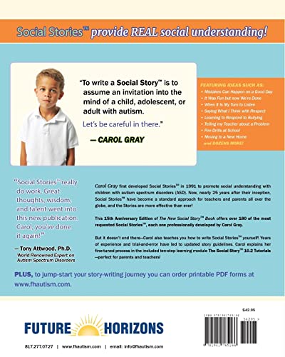 The New Social Story Book, Revised and Expanded 15th Anniversary Edition: Over 150 Social Stories that Teach Everyday Social Skills to Children and Adults with Autism and their Peers