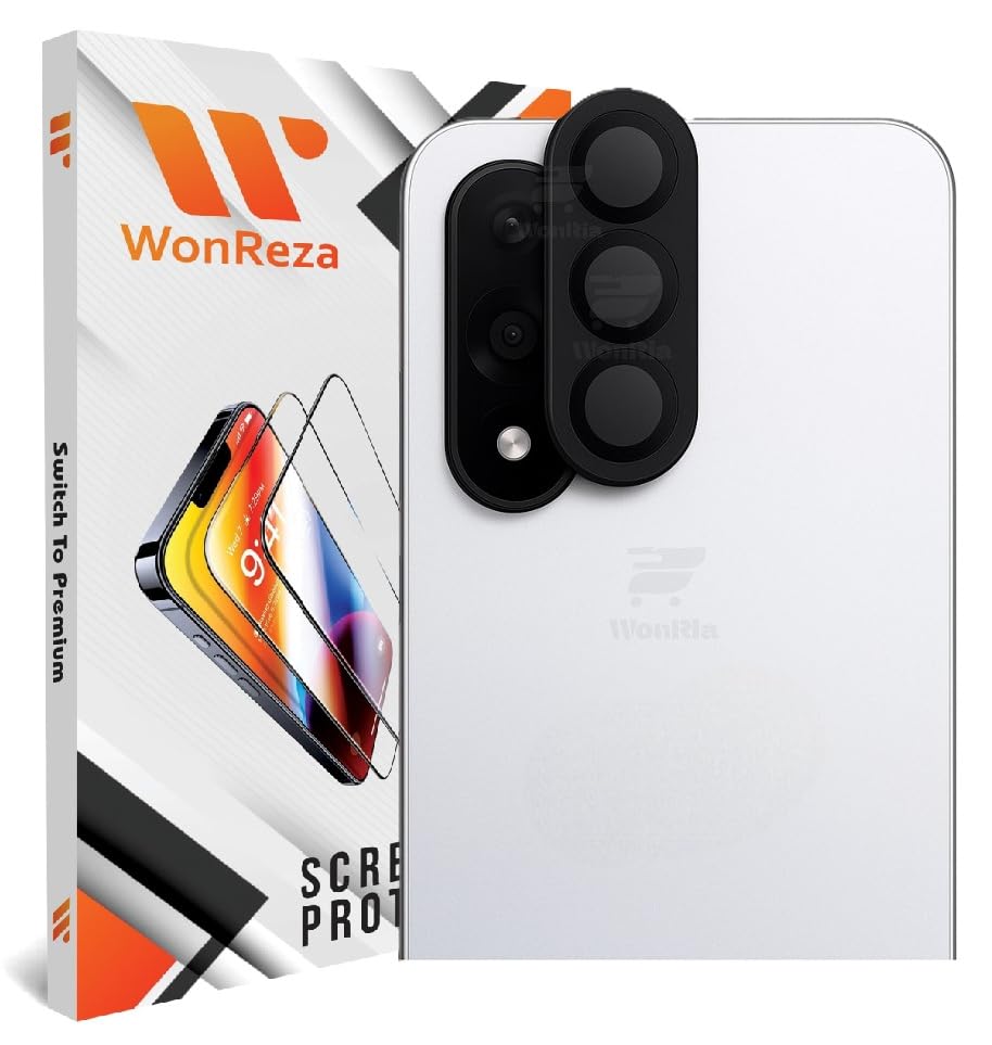 Image of Pack 1 - Metal Frame Camera lens Protector for OnePlus Nord 5 5G Camera Tempered Glass Aluminum Alloy Rings, Ultra-HD Metal Frame- Black