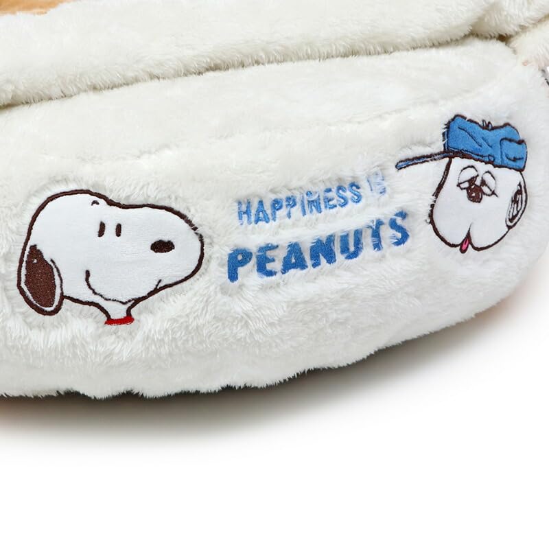 Amazon | ペットパラダイス 犬 ベッド 遠赤外線 スヌーピー 丸型 寝袋