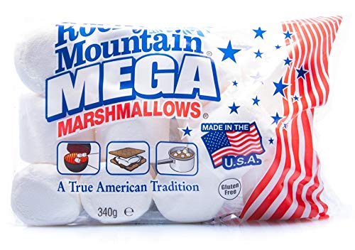 Rocky Mountain Marshmallows MEGA 340g, bonbons américains traditionnels à rôtir sur le feu de...